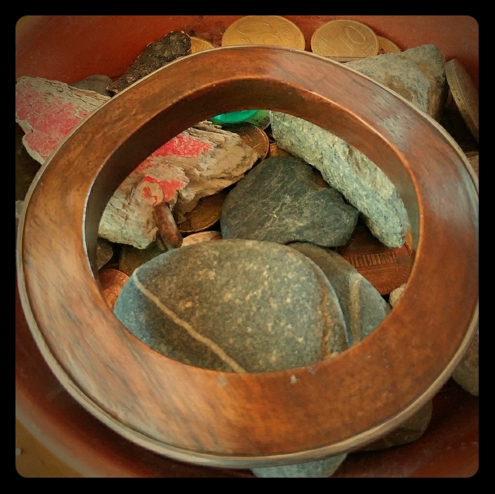 Silpada rosewood .925 silver bangle
